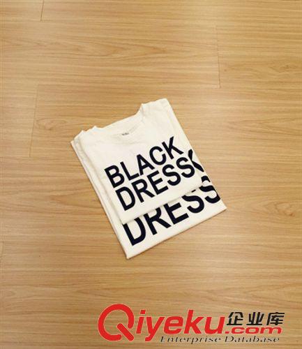 時尚親子裝 2015年夏裝新款時尚休閑印花英文純棉T恤衫親子裝原始圖片3