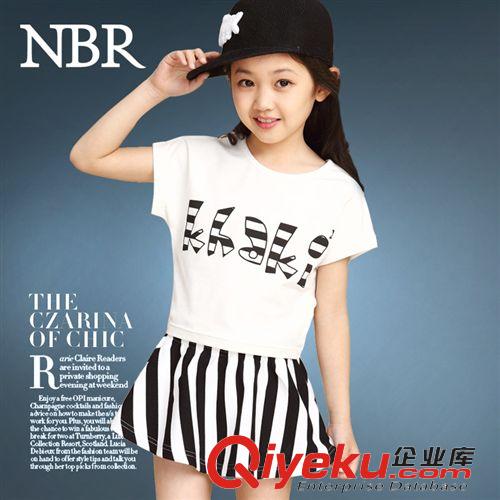 童套裝 童裝女童夏裝2015新款潮寶韓版兒童套裝中大童短袖裙子運動套裝