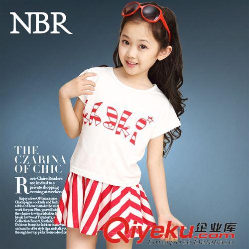 童套裝 童裝女童夏裝2015新款潮寶韓版兒童套裝中大童短袖裙子運動套裝