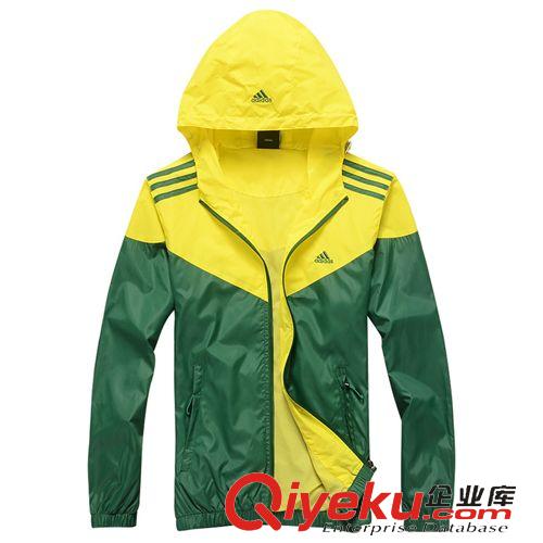 運(yùn)動(dòng)戶外風(fēng)衣 廠家直銷15新款男士運(yùn)動(dòng)風(fēng)衣夾克春秋薄款拼色防風(fēng)外套一件代發(fā)原始圖片2