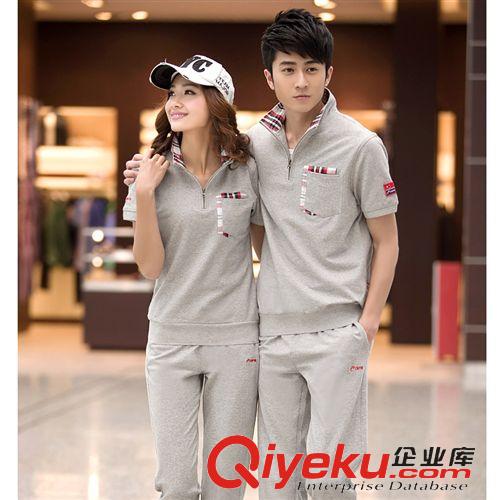 情侶套裝 2015夏季休閑運(yùn)動(dòng)套裝女春夏休閑裝男裝運(yùn)動(dòng)裝情侶運(yùn)動(dòng)服衛(wèi)衣班服