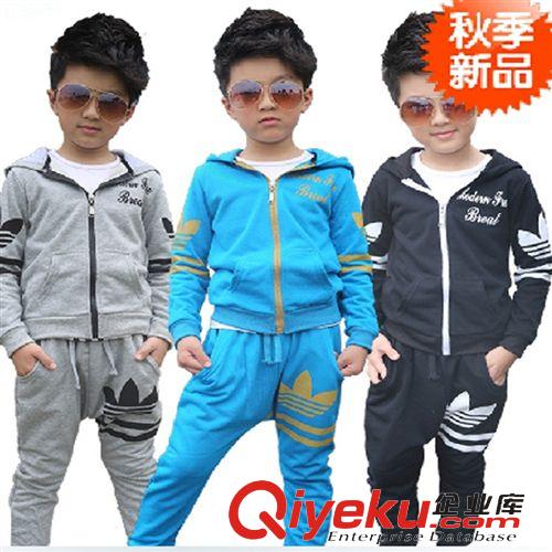 2015---春款套裝---[專區(qū)] 2015春款童裝 韓版純棉條紋口袋男童品質(zhì)兩件套 童套裝 廠家直銷