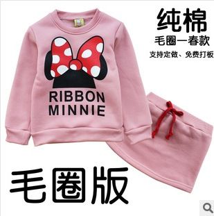 2015---春款套裝---[專(zhuān)區(qū)] 2014春秋童裝 韓版女童米奇童套裝兩件套外貿(mào)品質(zhì) 廠家直銷(xiāo)原始圖片2
