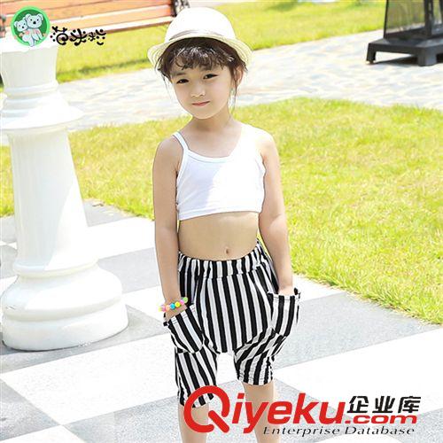 2015夏款新品 2015夏季新款 兒童全棉吊帶背心 無(wú)袖純棉男女童糖果霓虹夏熱背心