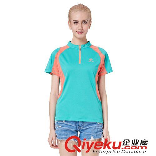 上新季 品牌戶外速干衣新款 立領男款速干短t 情侶快干速干短袖女款 5005