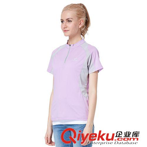上新季 品牌戶外速干衣新款 立領男款速干短t 情侶快干速干短袖女款 5005