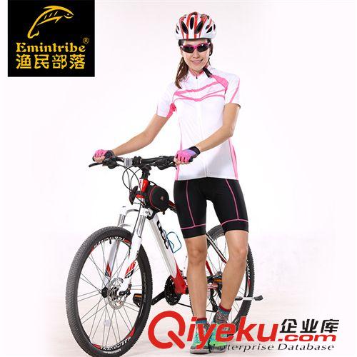 騎行用品 漁民部落夏季騎行服女短袖套裝 薄款透氣速干山地車自行車騎行服原始圖片2