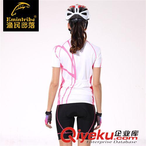 騎行用品 漁民部落夏季騎行服女短袖套裝 薄款透氣速干山地車自行車騎行服原始圖片3
