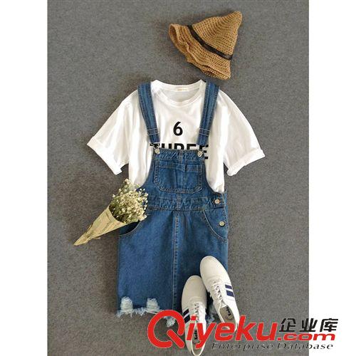 2015年4月新品 2015新款女夏季牛仔褲批發 韓版個性磨邊破洞牛仔褲女九分小腳褲