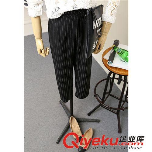 2015年3月新品 2015春夏新款女式牛仔褲 韓國高腰破洞修身牛仔褲女小腳褲批發(fā)