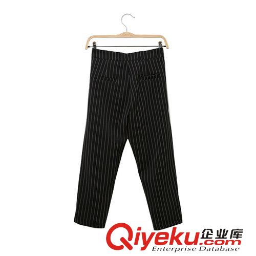 2015年3月新品 2015夏新款女七分褲 韓國條紋哈倫闊腿褲 雪紡女式休閑褲熱銷批發(fā)