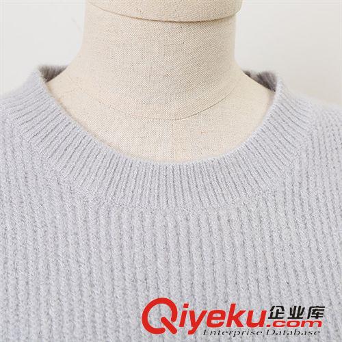 2015年1月新品 春裝新款女針織背心 休閑男友風(fēng)螺紋針織圓領(lǐng)馬甲背心純色毛衣女