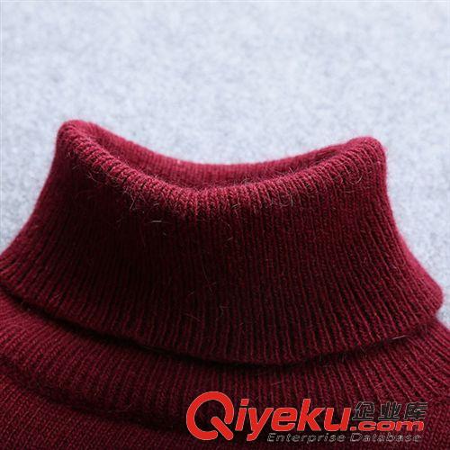 2015年1月新品 春裝新款女裝毛衣 韓版高領兔毛女式毛衣 純色修身短款針織毛衣