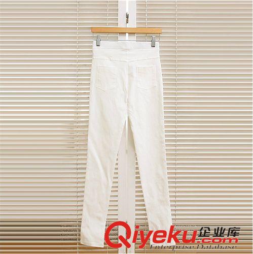 褲裝 夏季新款女裝 韓版糖果色馬卡龍修身休閑褲小腳褲鉛筆褲 低價批發(fā)