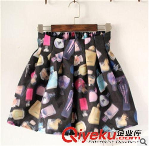 半身裙、系列 2015春夏季新款女裝3d印花短裙女 網紗大碼百搭蓬蓬半身短裙原始圖片2