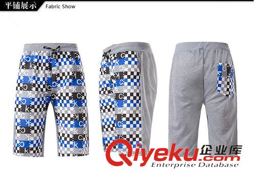 2015夏季新品 2015夏季新款薄款寬松休閑男士五分褲沙灘褲男式印花AB褲批發原始圖片2