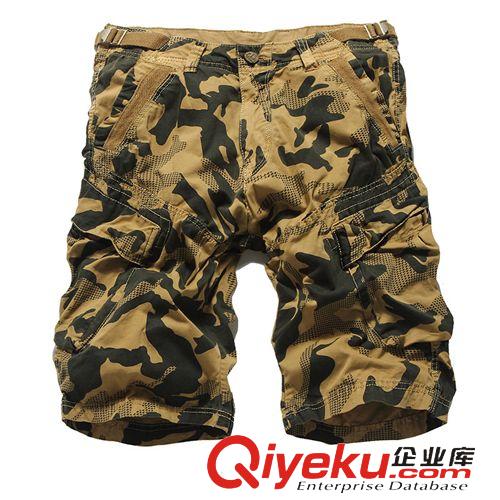 夏季短褲 新款男士多口袋工裝短褲 純棉迷彩軍裝短褲戶外休閑工裝褲 男批發原始圖片2