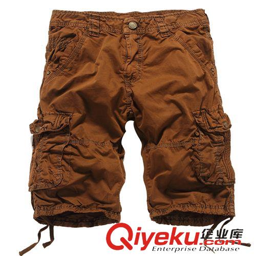 夏季短褲 新款戶外男式休閑褲品牌休閑中褲五分褲大碼多口袋工裝短褲男批發原始圖片2