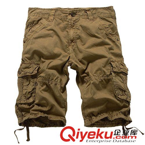 夏季短褲 新款戶外男式休閑褲品牌休閑中褲五分褲大碼多口袋工裝短褲男批發原始圖片3