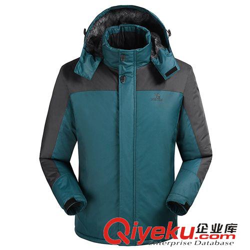 戶外沖鋒衣 秋冬廠服工作服 防風加厚加絨棉衣外套情侶款團體制服加棉勞保服原始圖片3