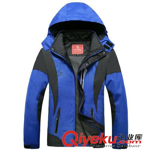 戶外沖鋒衣 2015春季新款沖鋒衣男女戶外運動外套登山服單層薄款沖鋒衣情侶裝原始圖片2