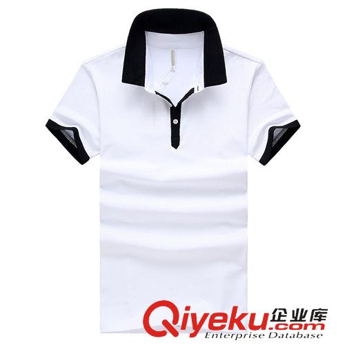 t恤 新款男式t恤翻領(lǐng) 品牌男式短袖polo衫 商務(wù)休閑純棉男士短袖t恤潮原始圖片2