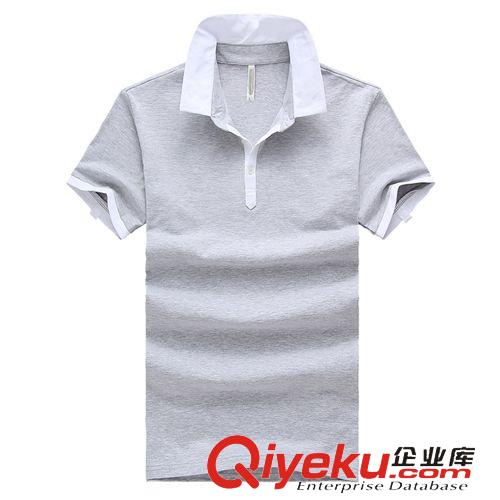 t恤 新款男式t恤翻領(lǐng) 品牌男式短袖polo衫 商務(wù)休閑純棉男士短袖t恤潮原始圖片3