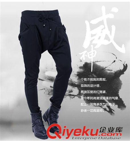 下裝專區(qū) 2015新款夏季男士休閑七分褲潮牌個(gè)性時(shí)尚男褲男裝垮褲男K303.