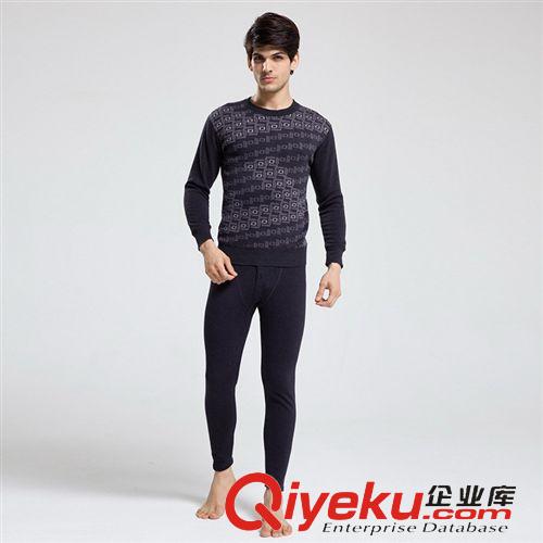 保暖內(nèi)衣套裝 【廠家直銷】品牌男裝男士保暖內(nèi)衣套裝批發(fā)加絨加厚代理批發(fā)