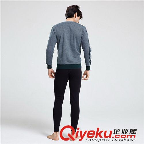 保暖內(nèi)衣套裝 2014男士全棉保暖內(nèi)衣套裝批發(fā)提花加絨加厚皮爾卡丹慈溪廠家原始圖片3