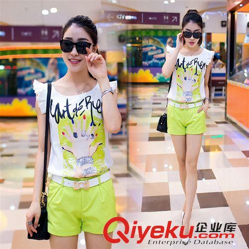 5月新款2期 實(shí)拍2015夏季女裝新款時尚套裝韓版氣質(zhì)雪紡休閑套裝名媛套裝