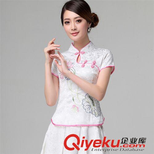 5月新款1期 2015春夏女裝新款復(fù)古蕾絲時(shí)尚修身連衣裙鏤空鉤花改良日常旗袍