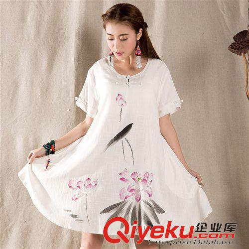 旗袍  名族風(fēng) 2015新款夏季時(shí)尚改良旗袍連衣裙日常顯瘦修身旗袍短款禮服批發(fā)