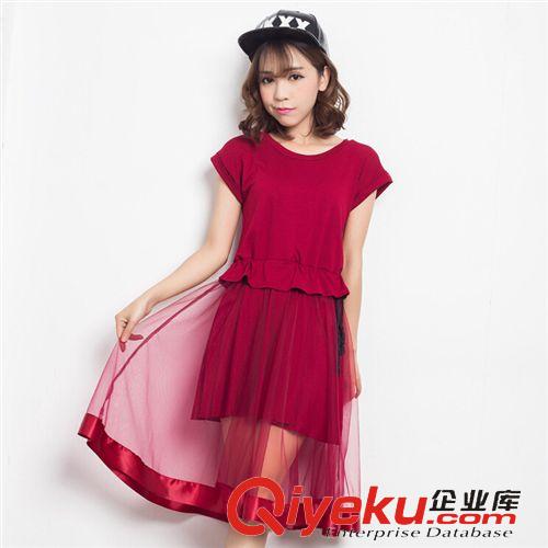 第五季新款 實拍 2015夏季新款甜美網紗兩層連衣裙伴娘裙禮服裙小清新原始圖片3