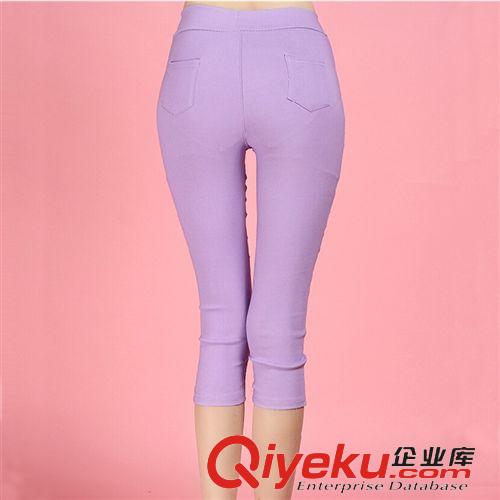 流行短褲/熱褲/休閑褲 2015新款春夏秋女薄款修身女褲鉛筆褲小腳褲彈力打底褲