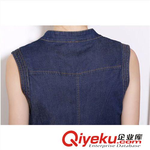 牛仔系列 2015夏季韓版顯瘦牛仔一體褲裙褲裙修身深V領連體褲短褲