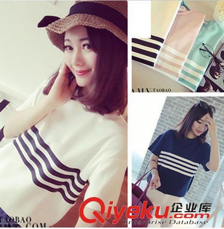 5月5號新款 2015夏季新款百搭學(xué)院風(fēng)可愛櫻桃小清新軟妹短袖t恤女潮學(xué)生