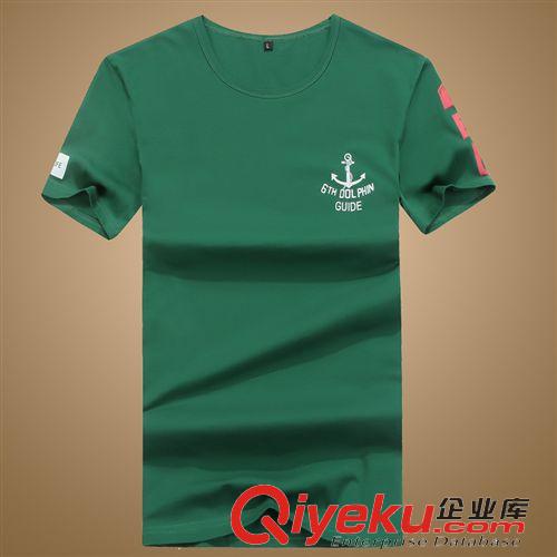 上裝 男式短袖t恤夏季2015新款青少年男裝休閑簡(jiǎn)約時(shí)尚純棉圓領(lǐng)寬松T恤原始圖片3