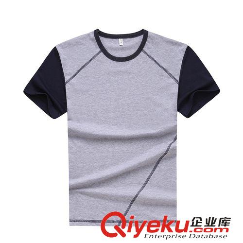 上裝 2015夏季新款男式休閑短袖T恤男裝圓領(lǐng)純棉半袖體恤衫青年短恤潮原始圖片2