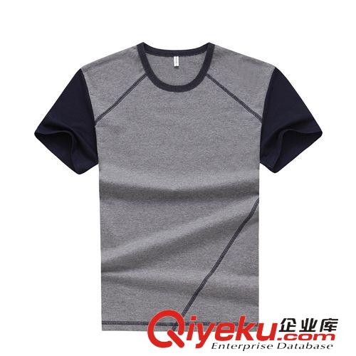 上裝 2015夏季新款男式休閑短袖T恤男裝圓領(lǐng)純棉半袖體恤衫青年短恤潮原始圖片3