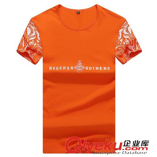 上裝 男士純棉短袖t恤2015夏季男裝圓領純棉印花體恤休閑半袖t恤批發