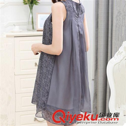 連衣裙 2015夏季新款女裝  歐美dp修身顯瘦短裙 雪紡拼接連衣裙原始圖片3