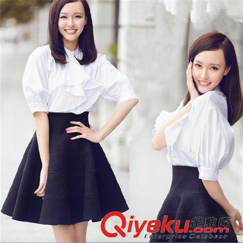 裙套裝 2015新款夏季職業領花邊淑女套裝 何以笙簫默唐嫣同款 一件代發