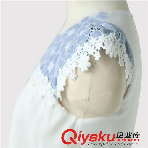 連衣裙 2015夏季裝新款女裝小清新碎花雪紡短袖韓版中長款連衣裙顯瘦原始圖片3