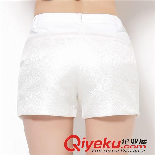 休閑褲 2015夏新款女裝短褲復古修身顯瘦翹臀緊身中腰顯瘦直筒短褲原始圖片2