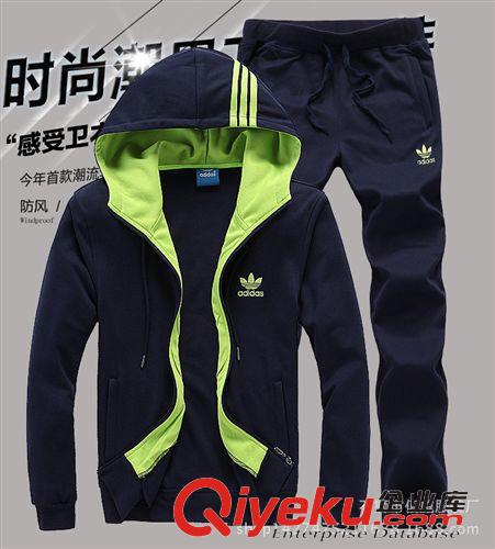 春秋運動休閑套裝 2015夏季新品T恤男運動套裝 情侶休閑短袖t恤純棉運動戶外T恤
