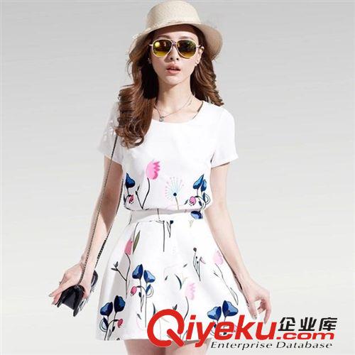 5月1日新款 2015時尚甜美中老年女裝夏裝時尚靚媽套裝短袖大碼媽媽套裝 夏
