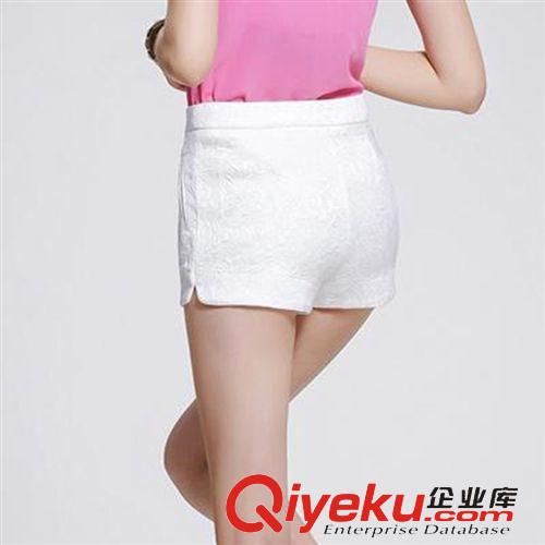 5月1日新款 2015時(shí)尚百搭高腰歐美新款棉質(zhì)提花短褲顯瘦熱褲打底休閑短褲子女原始圖片2