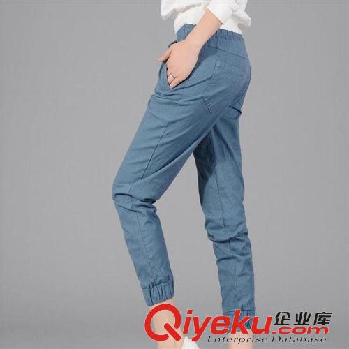 限時{qg}區 2015時尚夏潮韓版百搭褲子顯瘦胖mm加大碼女高腰牛仔短褲一件代發