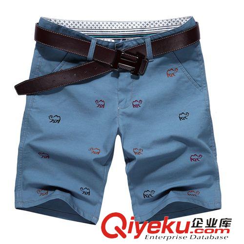 男士短褲 2015夏季新品男褲 純色直筒男式休閑褲 男士時(shí)尚休閑修身五分褲